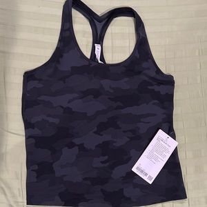 NWT Lululemon Cool RB Short Tank *Nulu* size 12 — camo black/gray